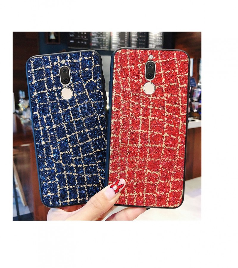 For Huawei mate 10 Lite Case Hard Plaid Flash Drill Scrub  C169